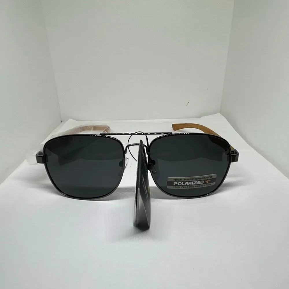 Manhattan Polarized Aviator Sunglasses UV400 – Metal Frame – New